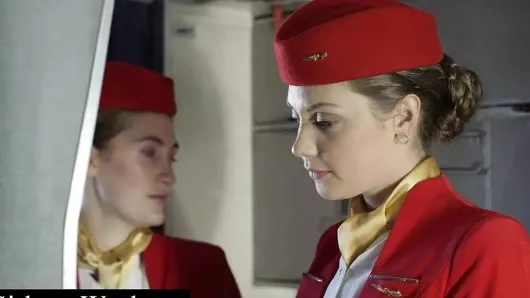 Hostesle uçakta şenlikli