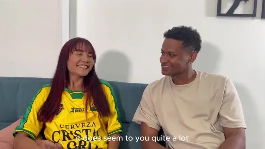 WE FUCK A CO-WORKER AND SHE CHOKES ON TWO BIG COCKS ONE IN PUSSY AND NOW IN THE MOUTH
