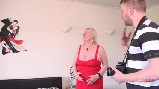 AuntJudysXXX – Horny 66yo Mature GILF Mrs. Claire Fucks Her Photographer