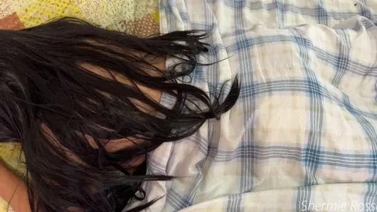 I enter my stepsister’s room and I see her naked, she turns me on so much that I come in her ass.