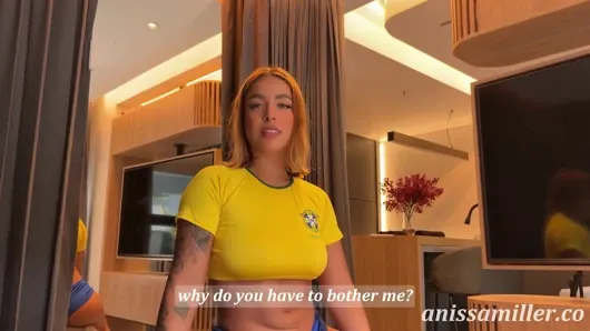 In my best friend’s room, from not wanting to watch the game to having wild sex