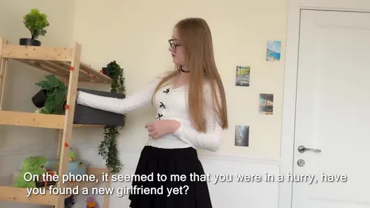 My ex-girlfriend came to pick up her stuff, but everything didn’t go according to plan and I fucked her pussy hard