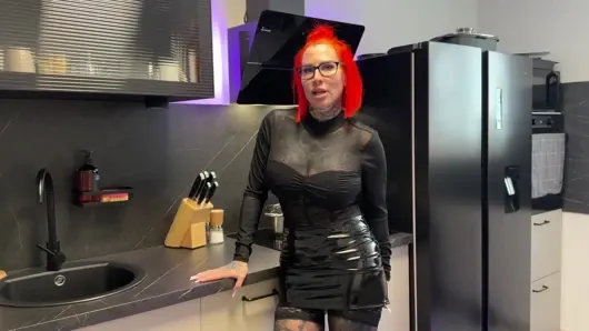She doesn’t let him go! That’s why he fucks StiefMUTTI in the ass.