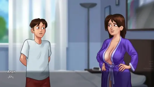 Üvey annem bana aşık oldu ve arada bir onunla sevişmemi istedi – yaz mevsimi efsanesi