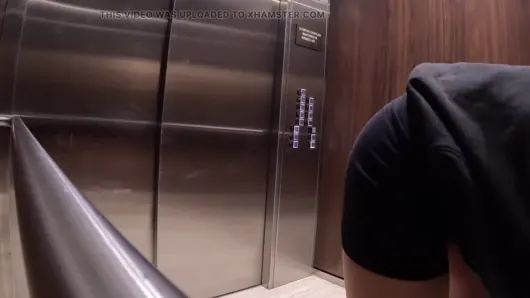 Wife Cheating with Hot Guy in the Elevator